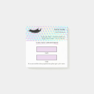 Holographic Lash appointment Post-it Notes