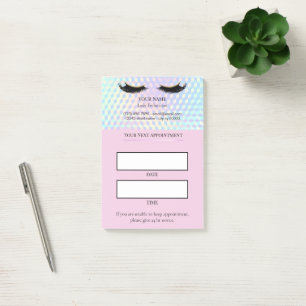 Holographic Lash appointment Post-it Notes