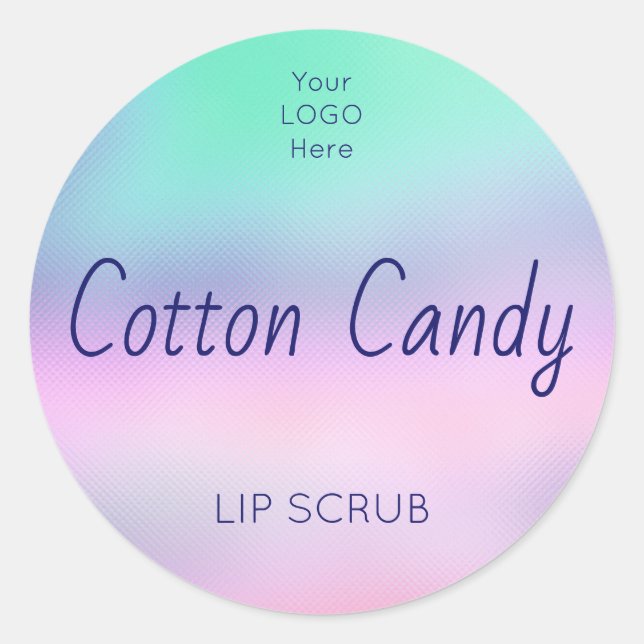 Holographic Lip Scrub Product Label (Front)
