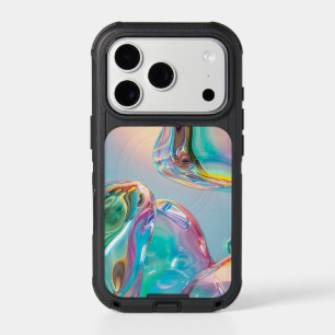 Holographic Liquid Metal Gradient Aura Aesthetic