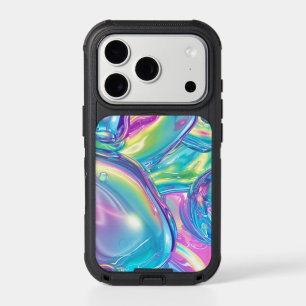 Holographic Liquid Metal Gradient Aura Aesthetic