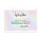 Holographic makeup artist bold signature script