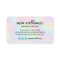 Holographic makeup hair script salon loyalty card