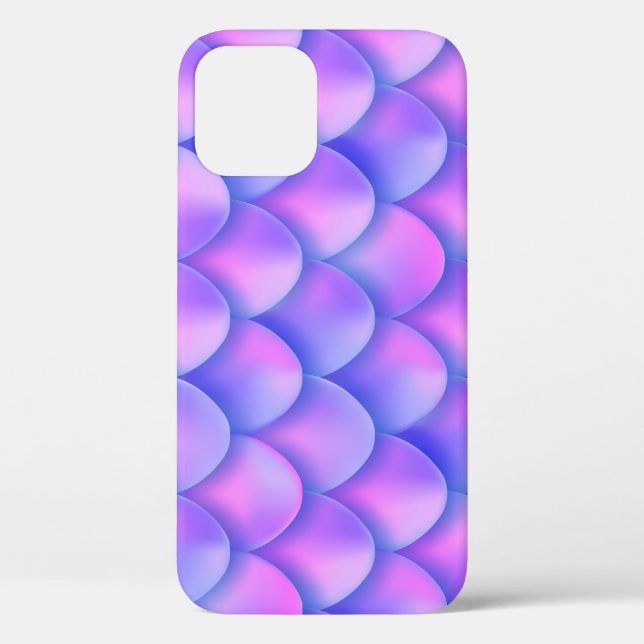 Holographic mermaid tail, vibrant foil texture. Case-Mate iPhone case (Back)