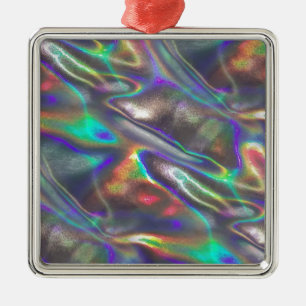 holographic metal ornament