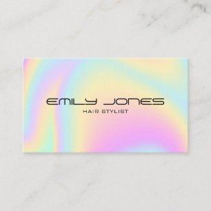 Holographic Minimal Trendy Business Card