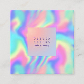 Holographic Minimalist Business Card