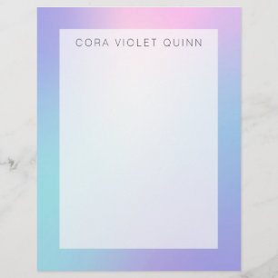 Holographic Ombre Letterhead
