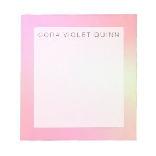 Holographic Ombre Notepad