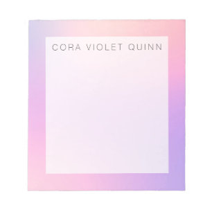 Holographic Ombre Notepad