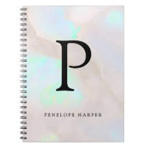 Holographic Opal Iridescent Monogram Chic
