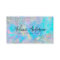 Holographic Opal Stone Glitter  Business Card