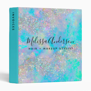 Holographic Opal Stone Glitter Calligraphy Binder