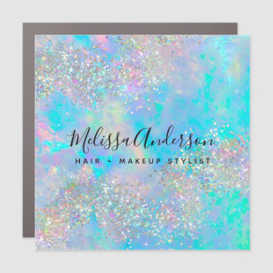 Holographic Opal Stone Glitter Car Magnet
