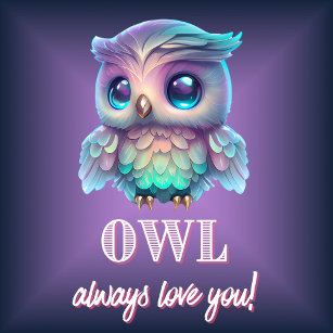 Holographic Owl Always Love You T-Shirt