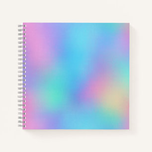 Holographic Pastel Dream Notebook