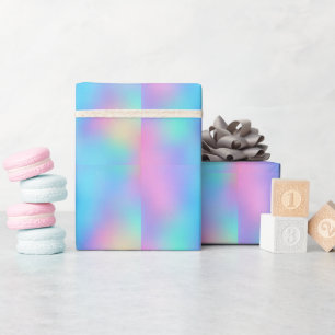 Holographic Pastel Dream Wrapping Paper