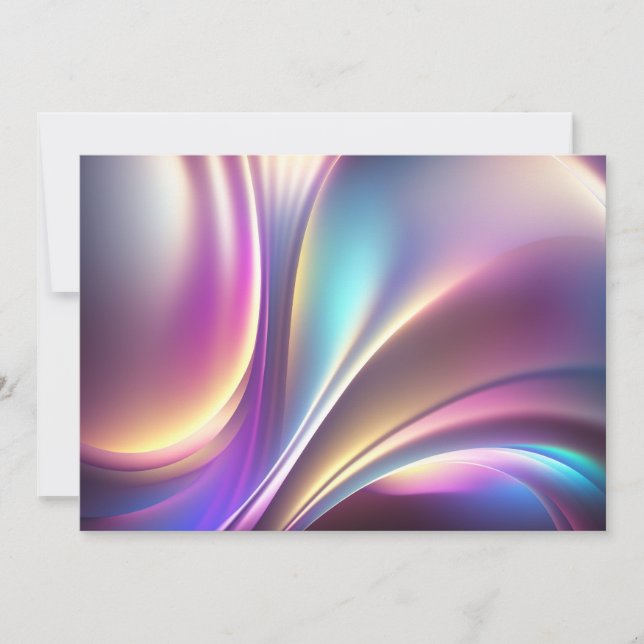 Holographic pattern holiday card (Front)