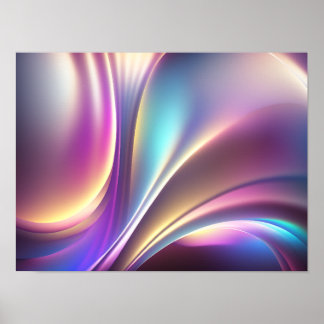 Holographic pattern poster