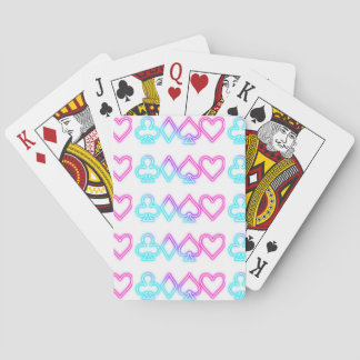Holographic pattern style. playing cards