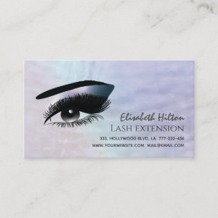 Holographic pearl alluring makeup eye after care business card