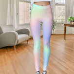 Holographic pink purple mint leggings<br><div class="desc">Holographic, pink, purple and mint green pastels.</div>