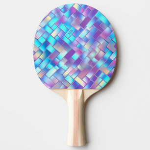 Holographic Print Ping Pong Paddle with Name