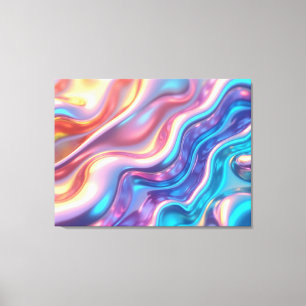 Holographic Pulse – 40"x32" Liquid Light Canvas Print