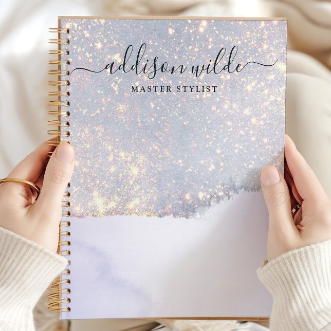 Holographic Purple Glitter Luxury Glam Business Planner (Creator Uploaded)