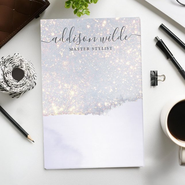 Holographic Purple Glitter Luxury Glam Iridescent Post-it Notes (Creator Uploaded)