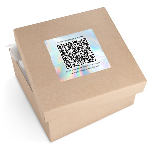 Holographic QR Code Business and Professional