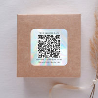 Holographic QR Code Business and Professional