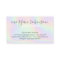 Holographic rainbow script signature girly stylist