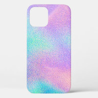 Holographic real texture in blue pink green colors