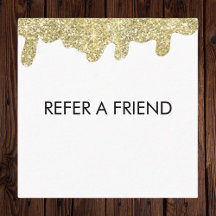 Holographic Signature Modern Glam Gold Glitter