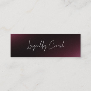 Holographic Signature Modern Pink Loyalty Card