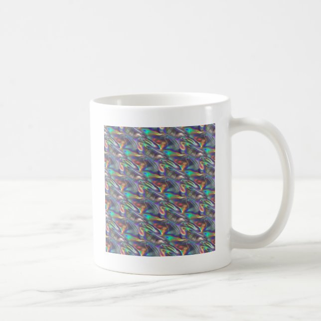 holographic silver coffee mug (Right)
