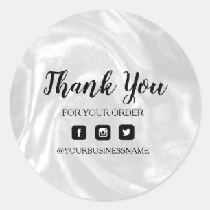 Holographic silver . Elegance and harmony   Classic Round Sticker