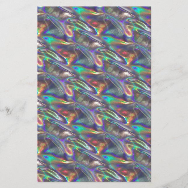 holographic silver stationery (Front)