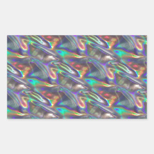 holographic silver sticker