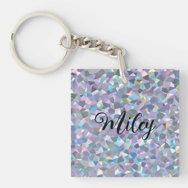 Holographic Sparkle Dream Keychain (Front)