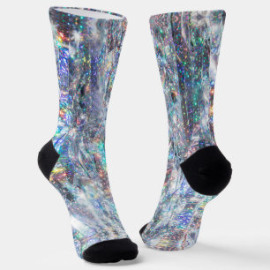 Holographic Sparkle Glitter Socks