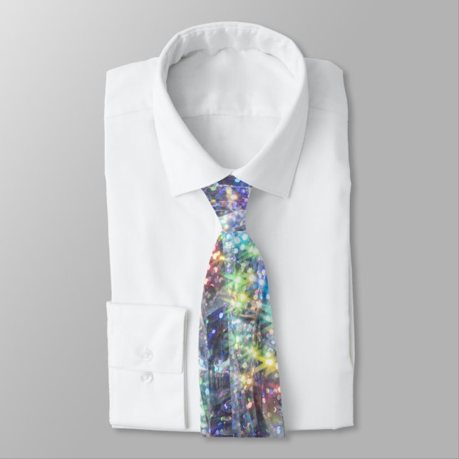 Holographic Sparkle Glitter  Tie (Tied)