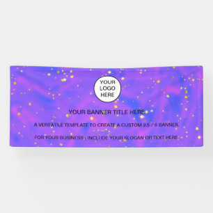 Holographic Sparkle Opal Iridescent business Banner