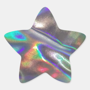 holographic star sticker