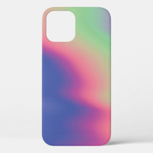 Holographic texture with colourful stains. Psyched iPhone 12 Case