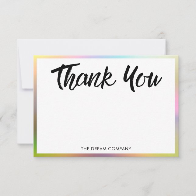 Holographic Thank you Message Media Insert (Front)