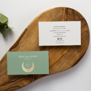 Holographic Third EYE Moon Yoga Spiritual Coach Bu Business Card