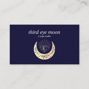 Holographic Third EYE Moon Yoga Spiritual Coach Business Card
