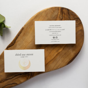 Holographic Third EYE Moon Yoga Spiritual Coach  Business Card